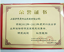 2012年度~2013年度閔行區(qū)企事業(yè)單位治安保衛(wèi)系統(tǒng)先進集體