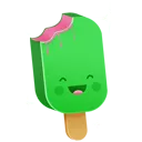 簡約綠色雪糕分割線