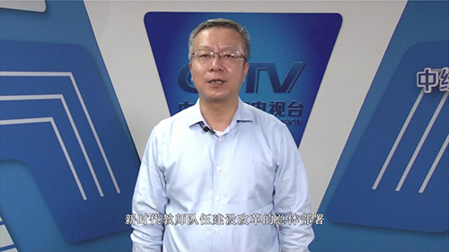 圖為教育部教師工作司任友群向特教老師表達節(jié)日祝福